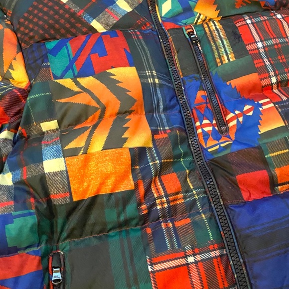 POLO RALPH LAUREN Mens Ripstop Aztec Down Puffer Jacket XXL - Picture 7 of 16
